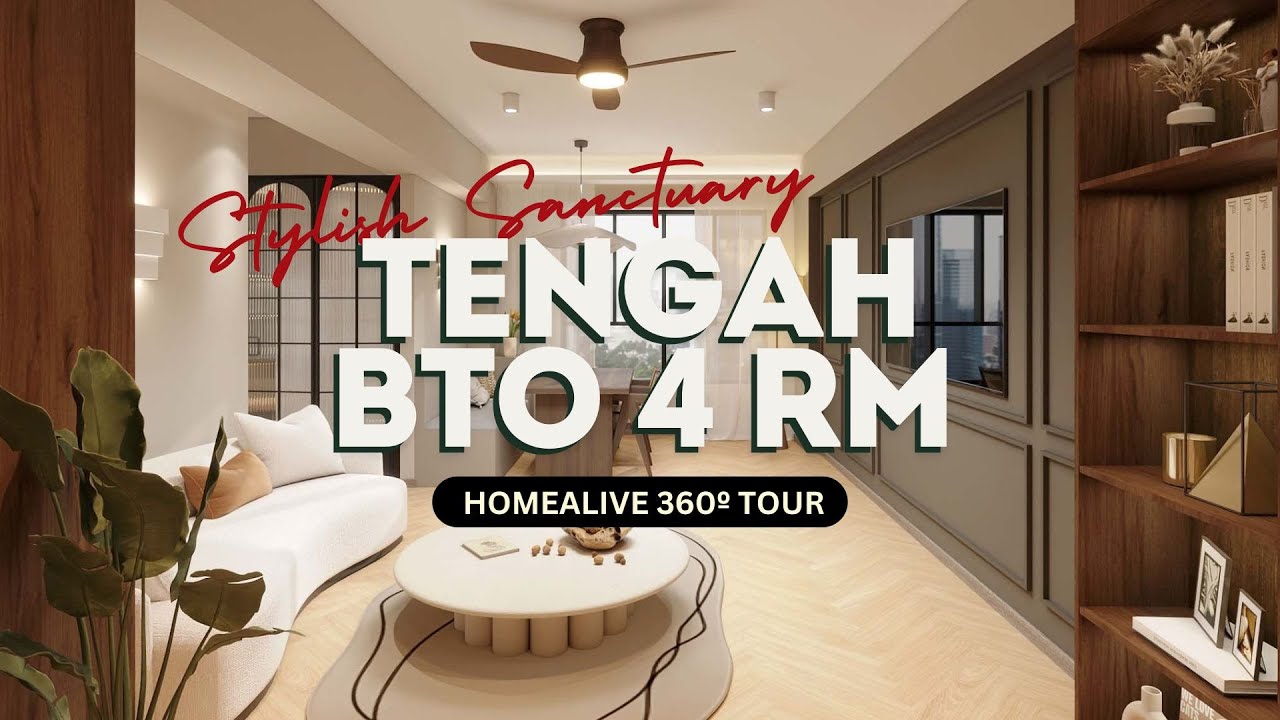 HomeAlive 360&ordm;&nbsp;Design Tour | Tengah BTO 4-room: Transform Your New Home into a Stylish Sanctuary
