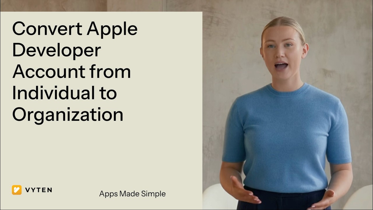 Convert Apple Developer Account from Individual to Organization