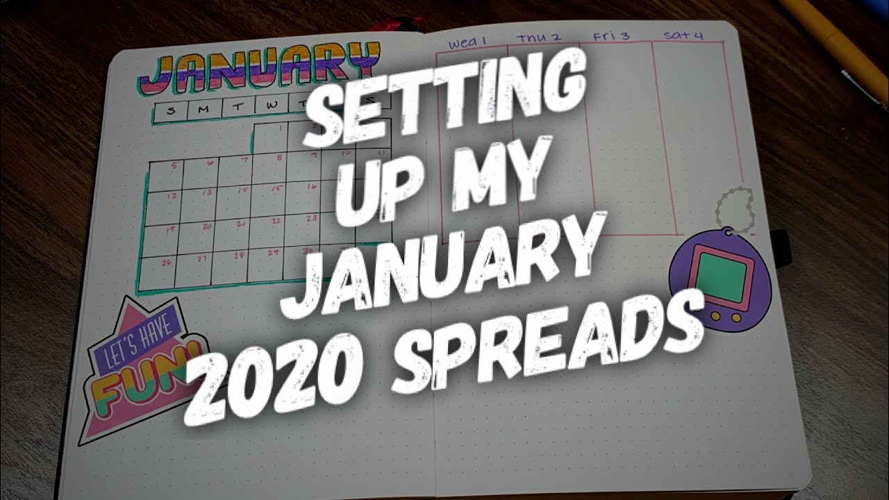 Setting Up January 2020 in my Bullet Journal - VivaGlamLana