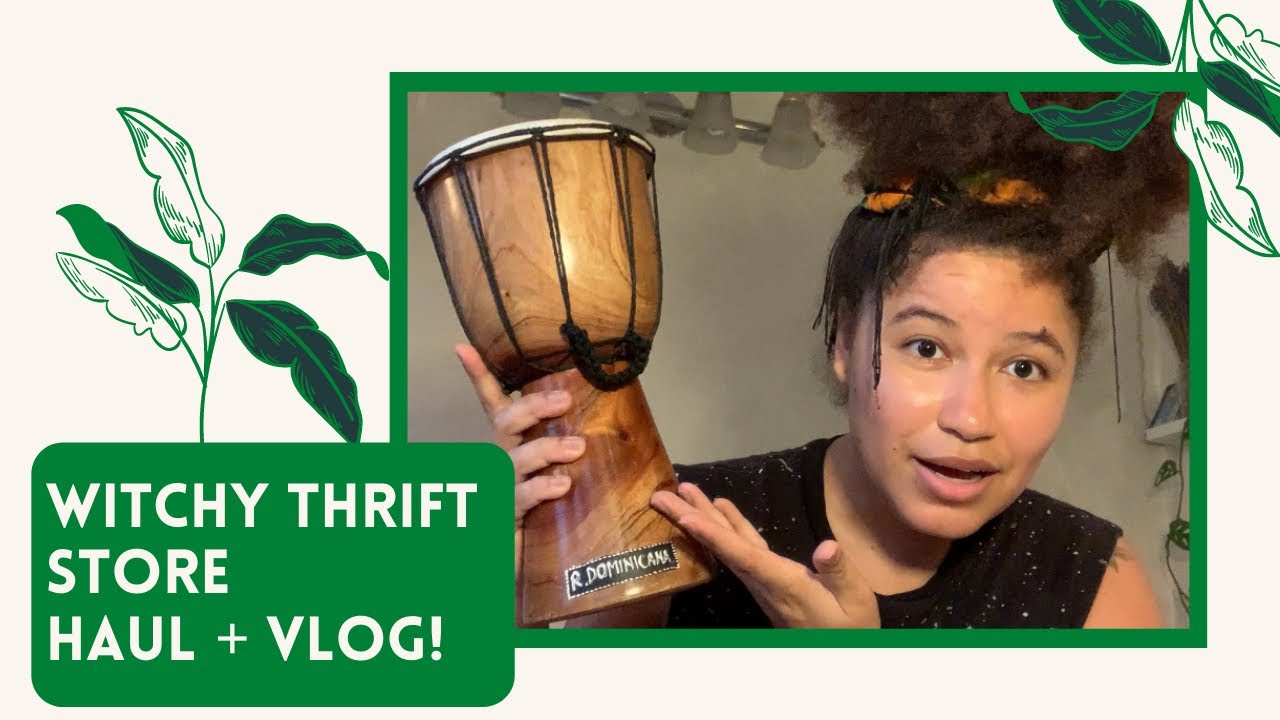 Witchy THRIFT STORE Haul + Vlog | 🪘🌿