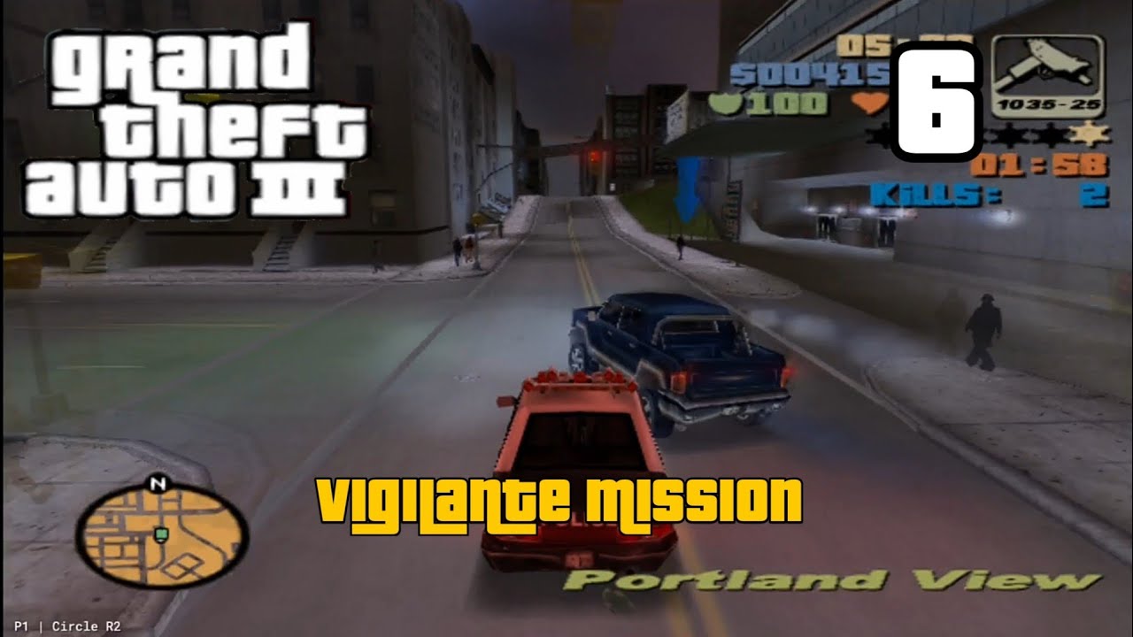 Vigilante Missions - Grand Theft Auto III PS2 - Gameplay 6, Guide, Walkthrough