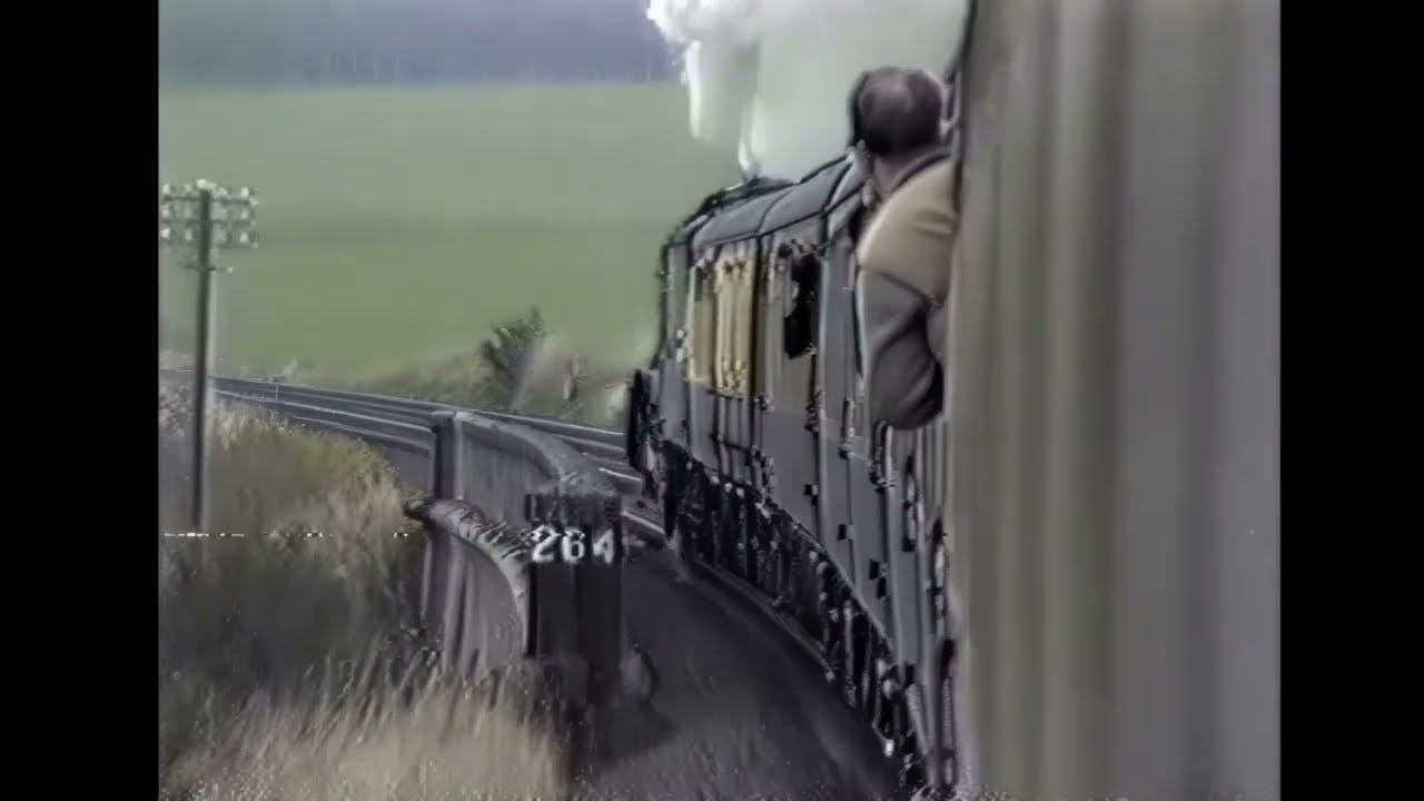 4472 Flying Scotsman to Ayr in 1983 via the Glasgow & South Western route
