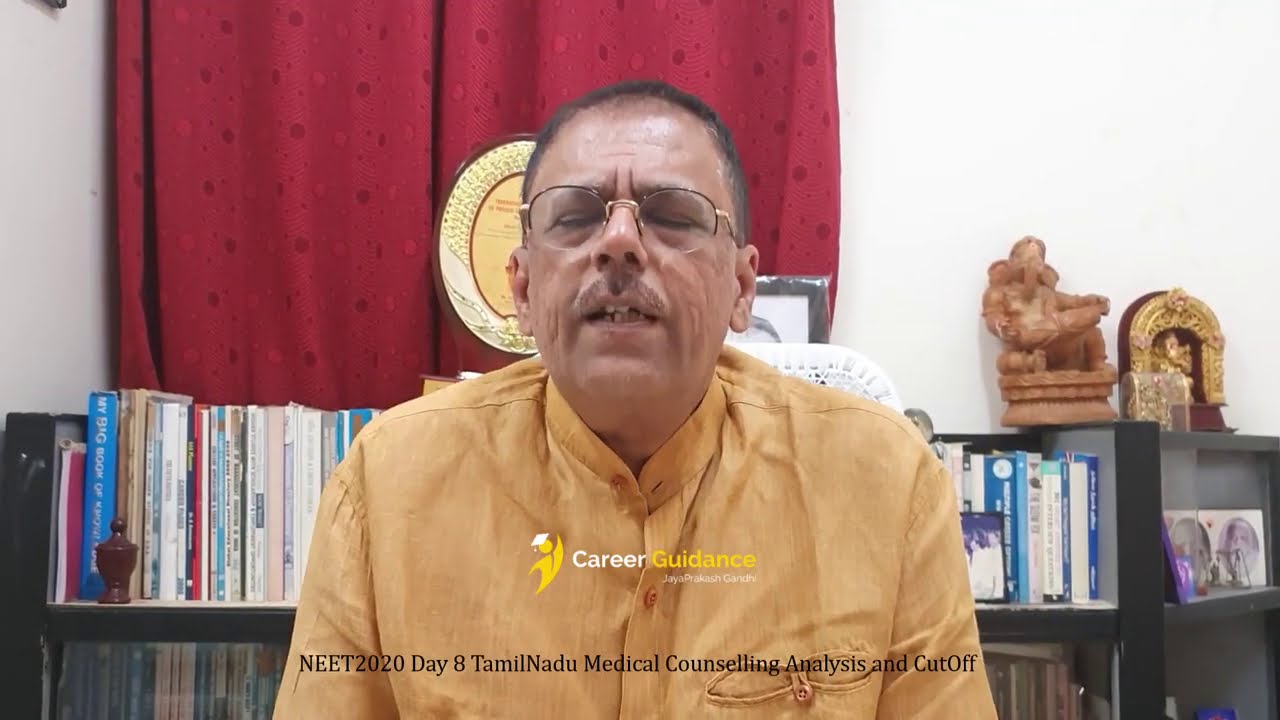 NEET2020 Day 8 TamilNadu Medical Counselling Analysis and CutOff | JP Gandhi