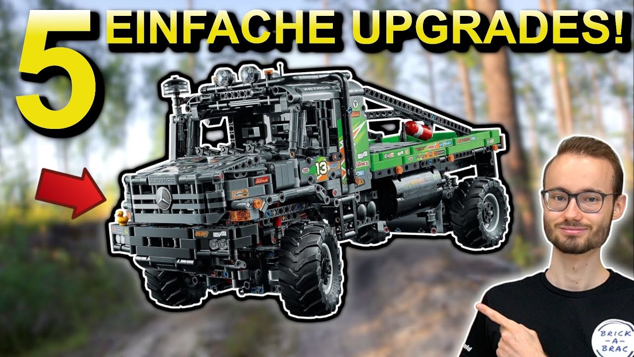 STABILE MOTORHAUBE & mehr! 5 schnelle VERBESSERUNGEN für den LEGO® Technic 42129 Mercedes ZETROS!