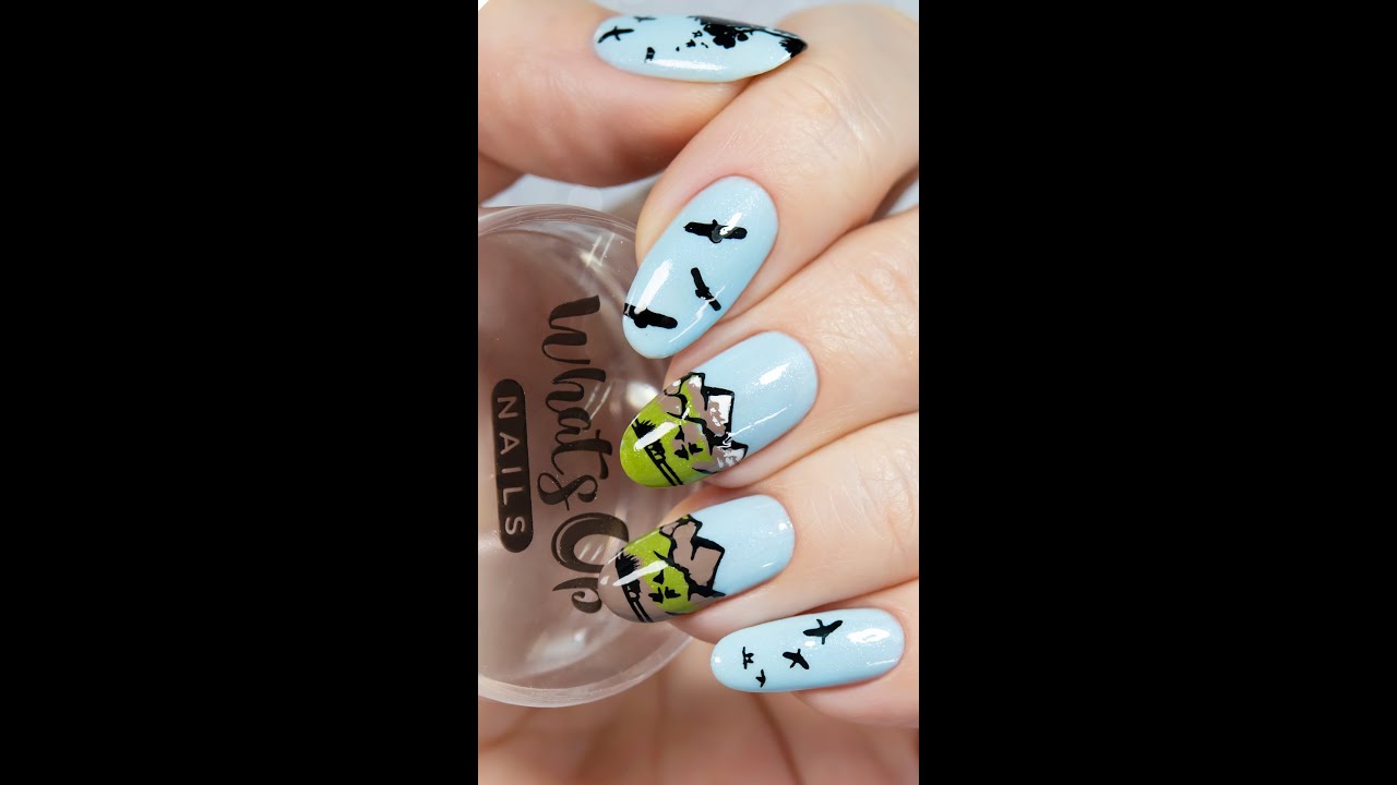 Reverse Stamping Nail Art Design Tutorial