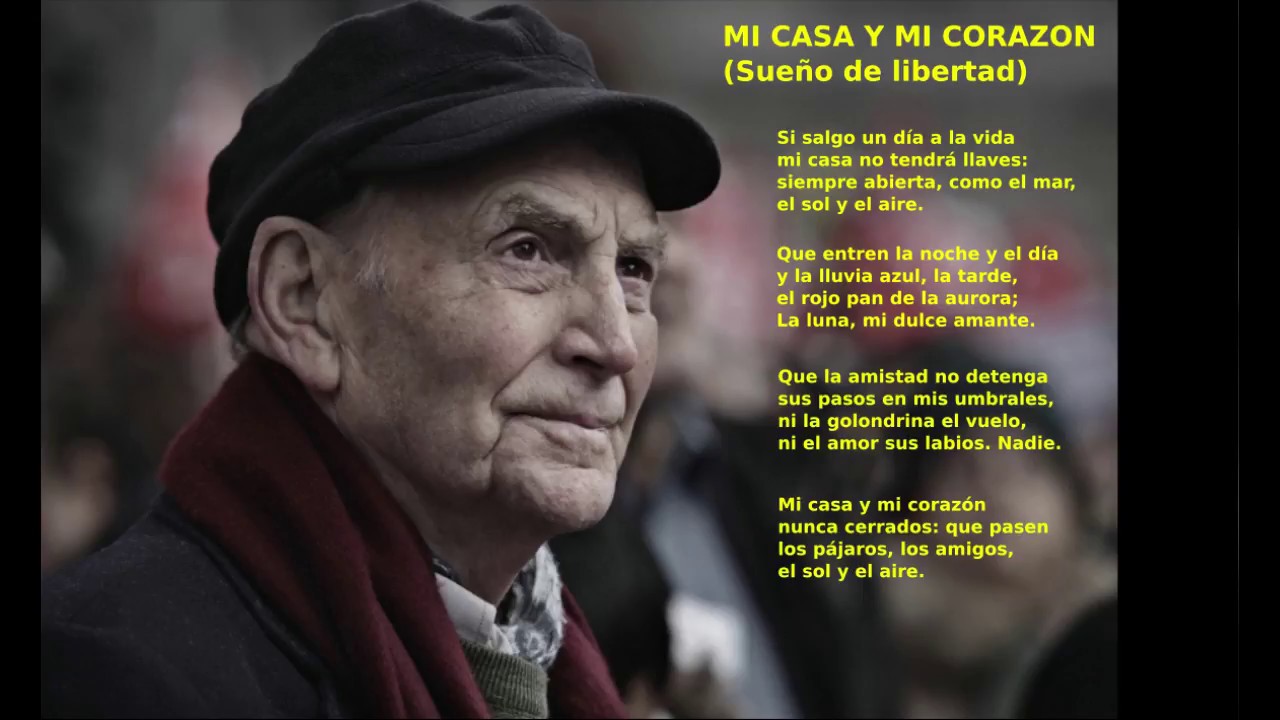 Mi casa y mi corazón. Poema de Marcos Ana