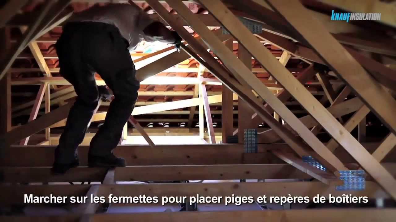 Isolation des combles perdus par soufflage de laine min&eacute;rale