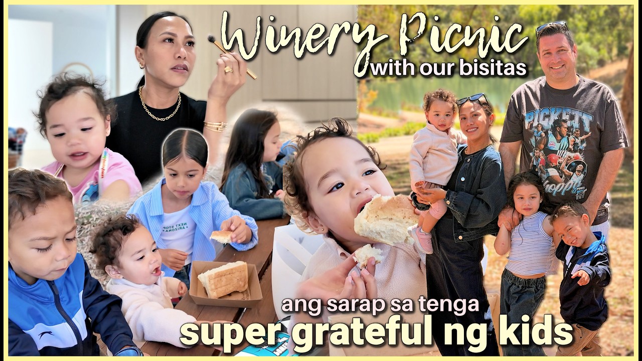 SOBRANG PASALAMAT ANG KIDS SA EXPERIENCE NA TO! WINERY PICNIC WITH OUR BISITAS! ❤️ | rhazevlogs