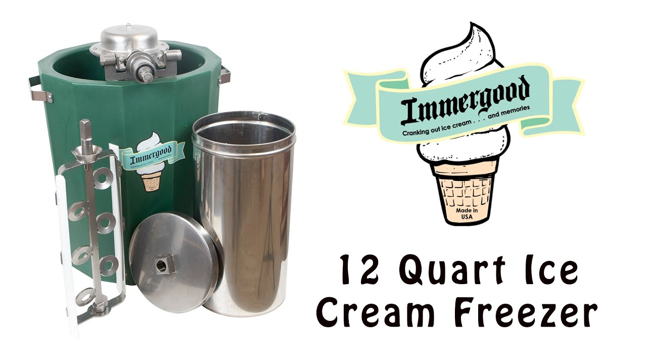 12 Quart Immergood Ice Cream Maker