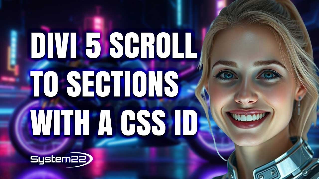Divi 5 Tutorial &ndash; How to Add a CSS ID for Scroll to Sections