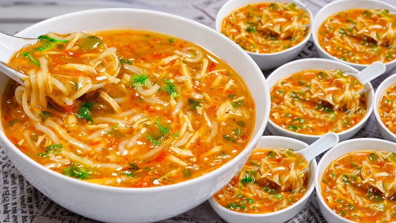 Знаменитый рамаданский куриный суп с макаронами, без яиц 🍜🐔😋 вкусно и просто