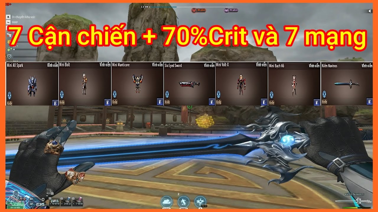 Đột Kích Việt Nam -7 Cận chiến AI tăng 70% tỉ lệ chí mạng và 7 mạng dễ dàng cày trong AI Adventure
