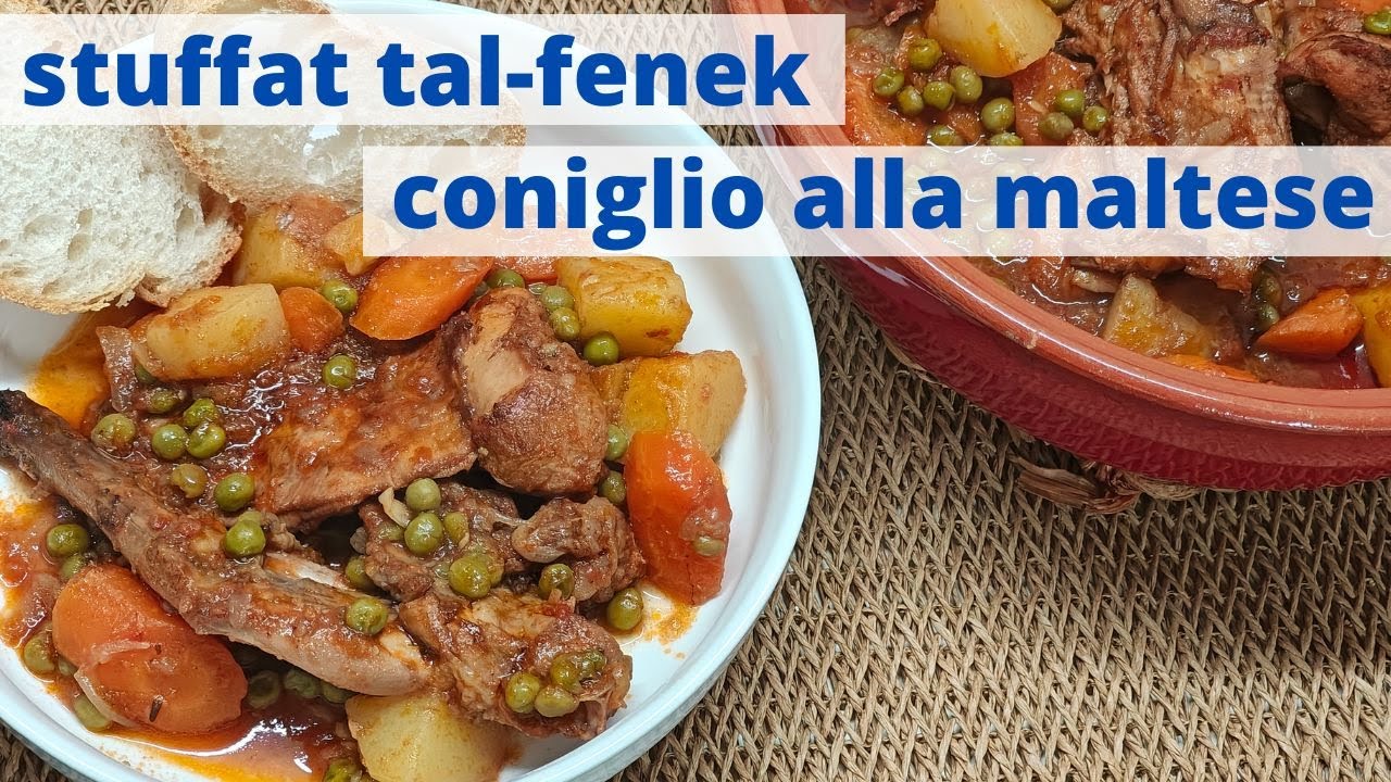stuffat tal-fenek...coniglio in umido alla maltese...