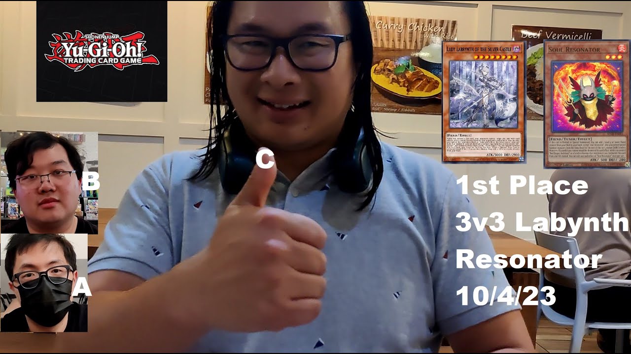 1st Place Labrynth Resonator 3v3 Game Parlour San Francisco (Overcooking Cooks) Yu-gi-oh TCG OTS