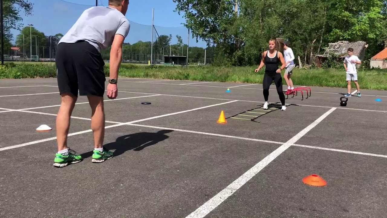 Orange Double Dot physical training for SQUASH!!!