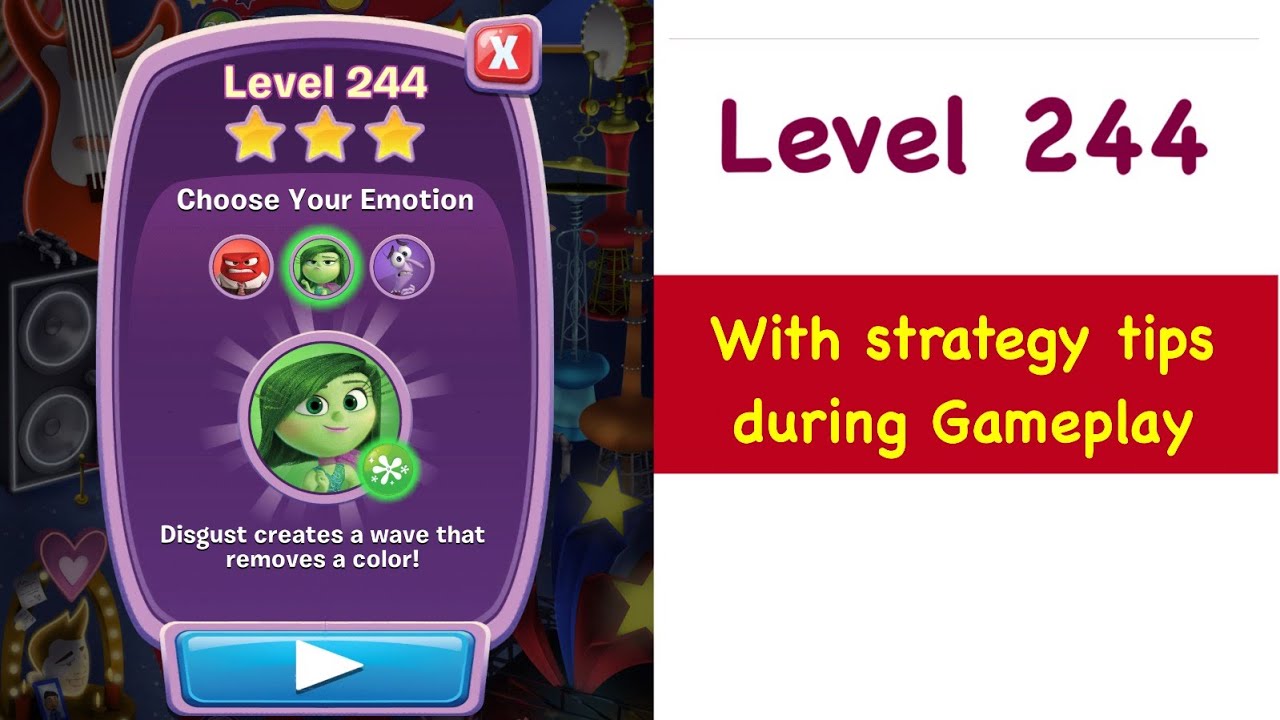 Inside Out Thought Bubbles Level 244 Tips and Strategy Gameplay Walkthrough