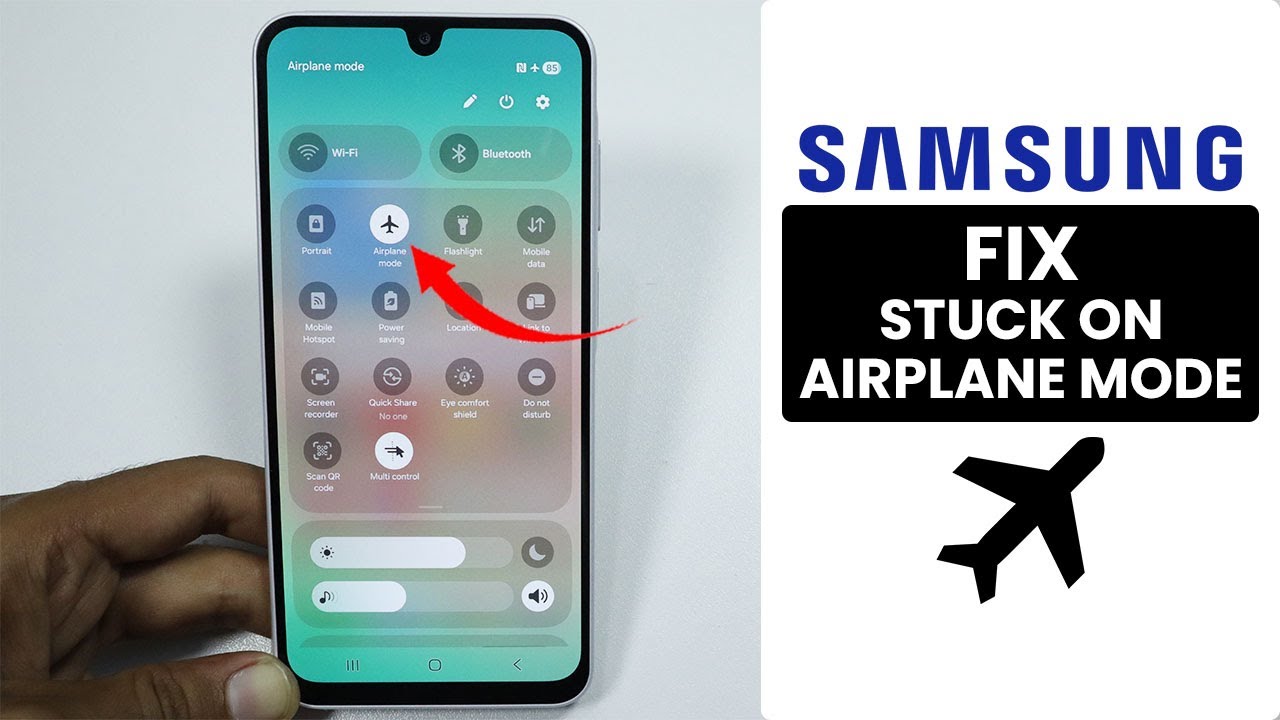 How to Fix Samsung Phone Stuck in Airplane Mode - Stuck on Flight Mode