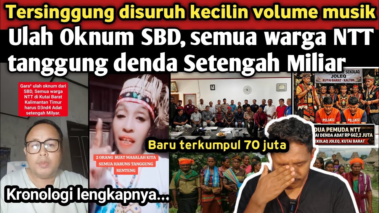 Ulah Oknum SBD, semua warga NTT kena imbasnya! Gara2 cuma disuruh kecilin volume musik 
