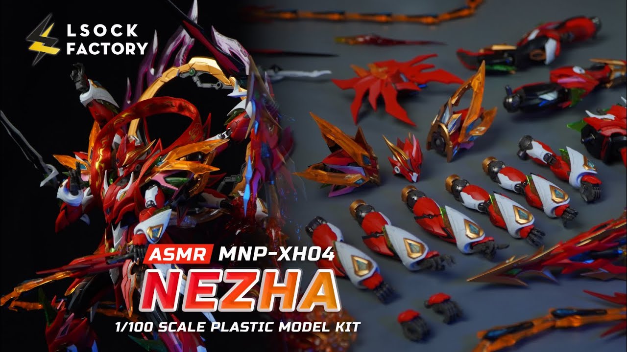 NEZHA MNP-XH04 Plastic Model Kit 1/100 | MOTOR NUCLEAR | ASMR | BEAT BUILD | 4k