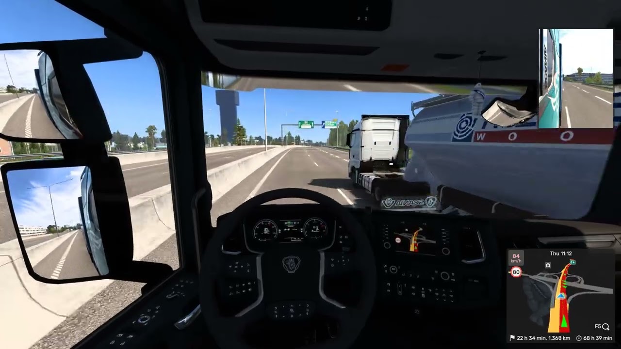 The long haul, 3179km. ETS2 Sweet Truck Haul job 284b. Medical Equipment from Stuttgart to Tromso, N