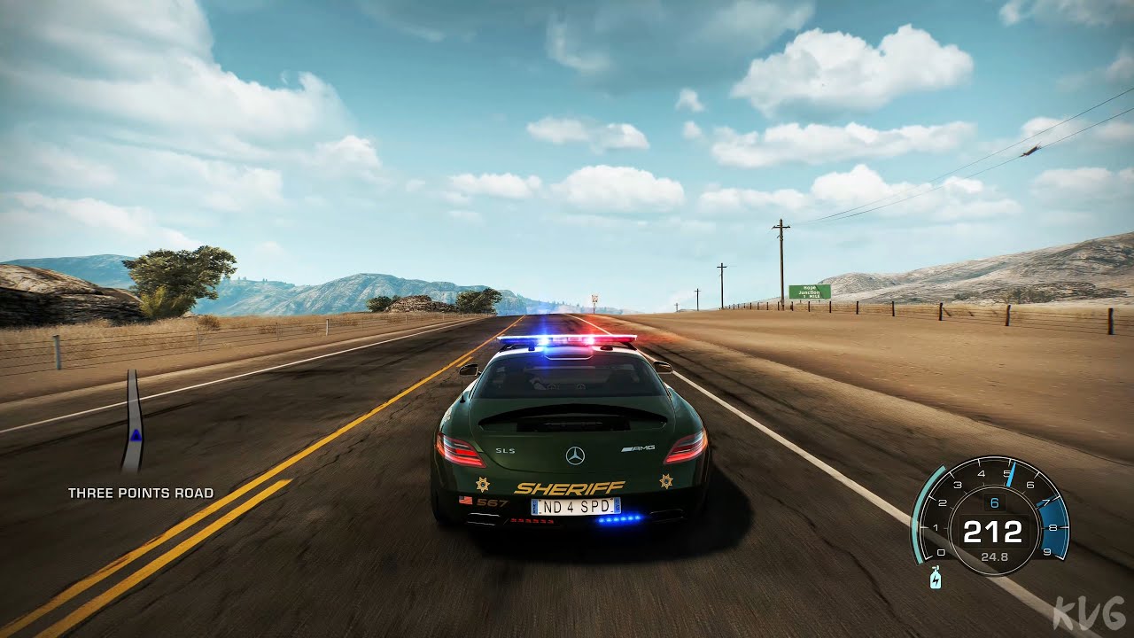 Need for Speed: Hot Pursuit Remastered - Mercedes-Benz SLS AMG (Police) - Free Roam Gameplay
