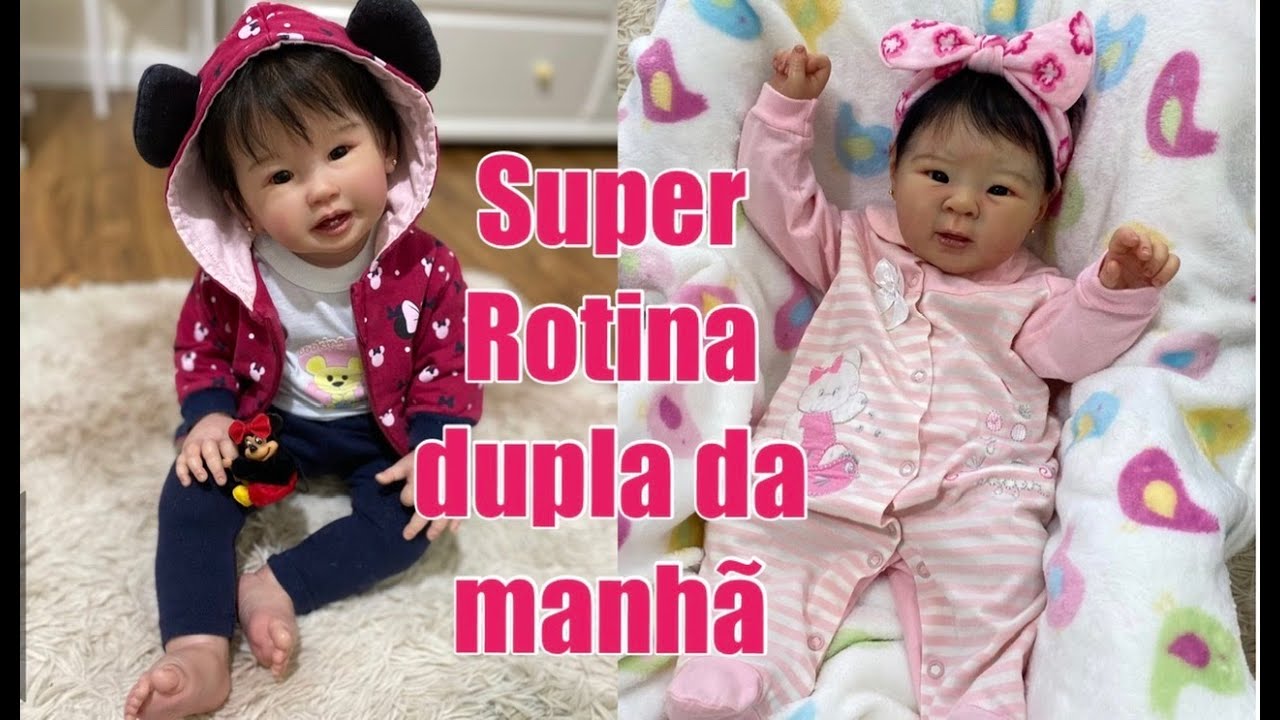 SUPER ROTINA DUPLA DAS IRMÃS CAROL E BIBI - BEBÊ REBORN