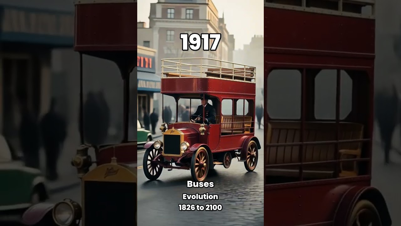 Ewolucja autobus&oacute;w: od 1826 do 2100 roku 🚌
