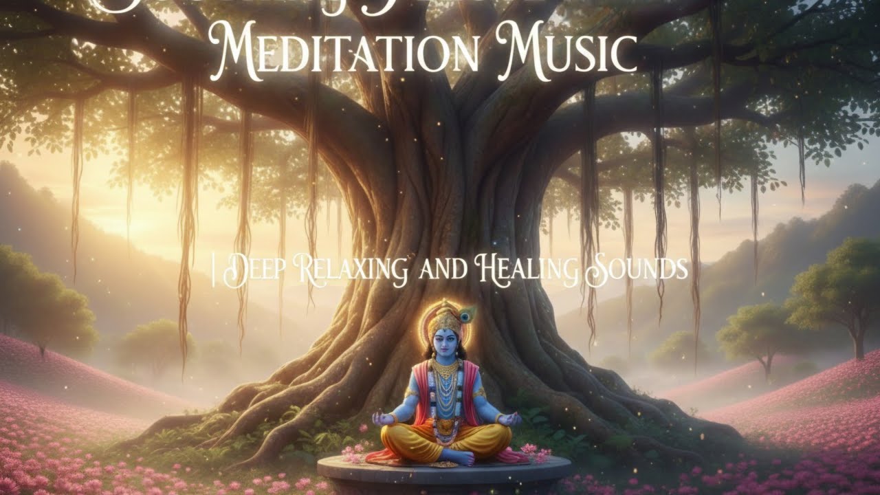 Soothing Flute Meditation: Krishna’s Divine Valley | Deep Sleep & Relaxation #motivation #music 