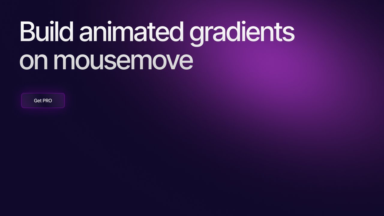 Animated Gradient Background | JavaScript Gradient Animation MouseMove | HTML, CSS & JavaScript