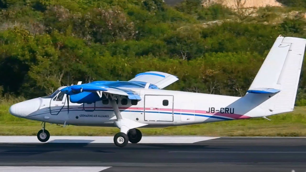 TURBO PROP ACTION | DHC6 TWIN OTTER, EMB120, ATR42-500 at V.C Bird International Airport Antigua