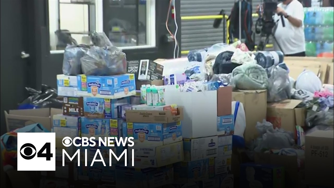 Volunteers in South Florida work through night gathering supplies for Venezuela after earthquakes