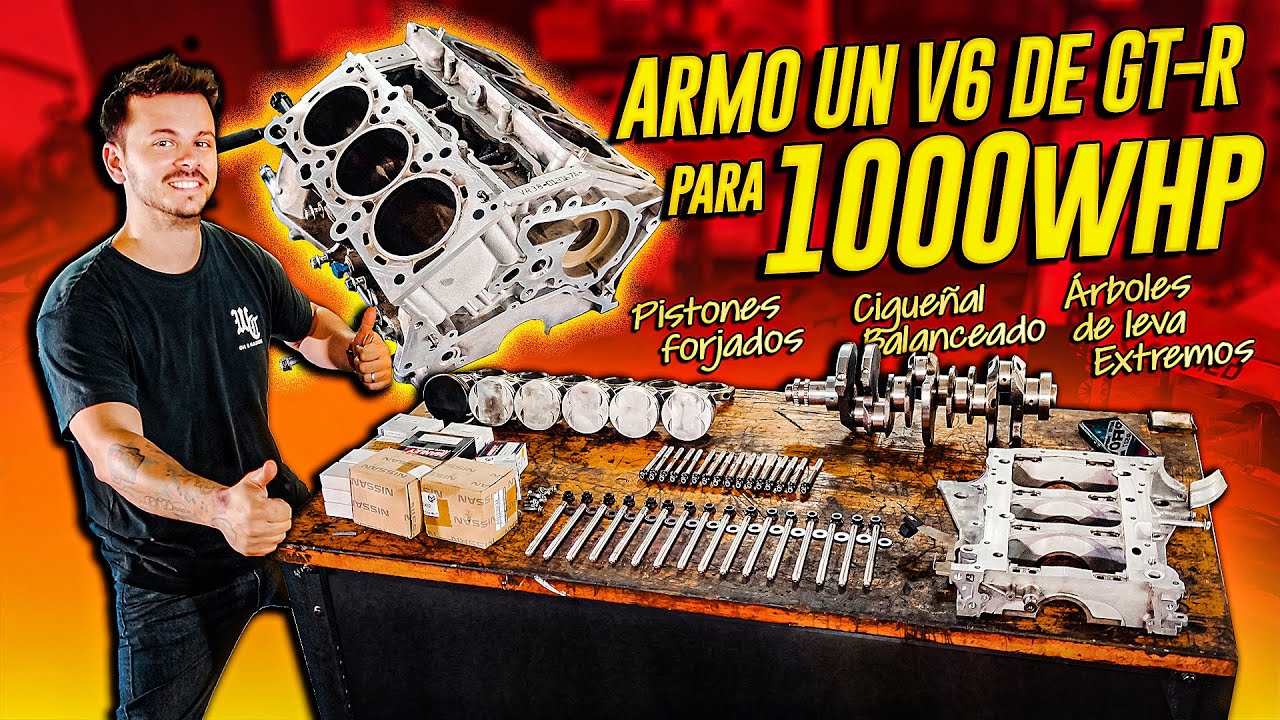 PROYECTO GT-R R35 de 1000 CABALLOS! - Armo el MOTOR COMPLETO PASO A PASO - Forjado BIG TURBO
