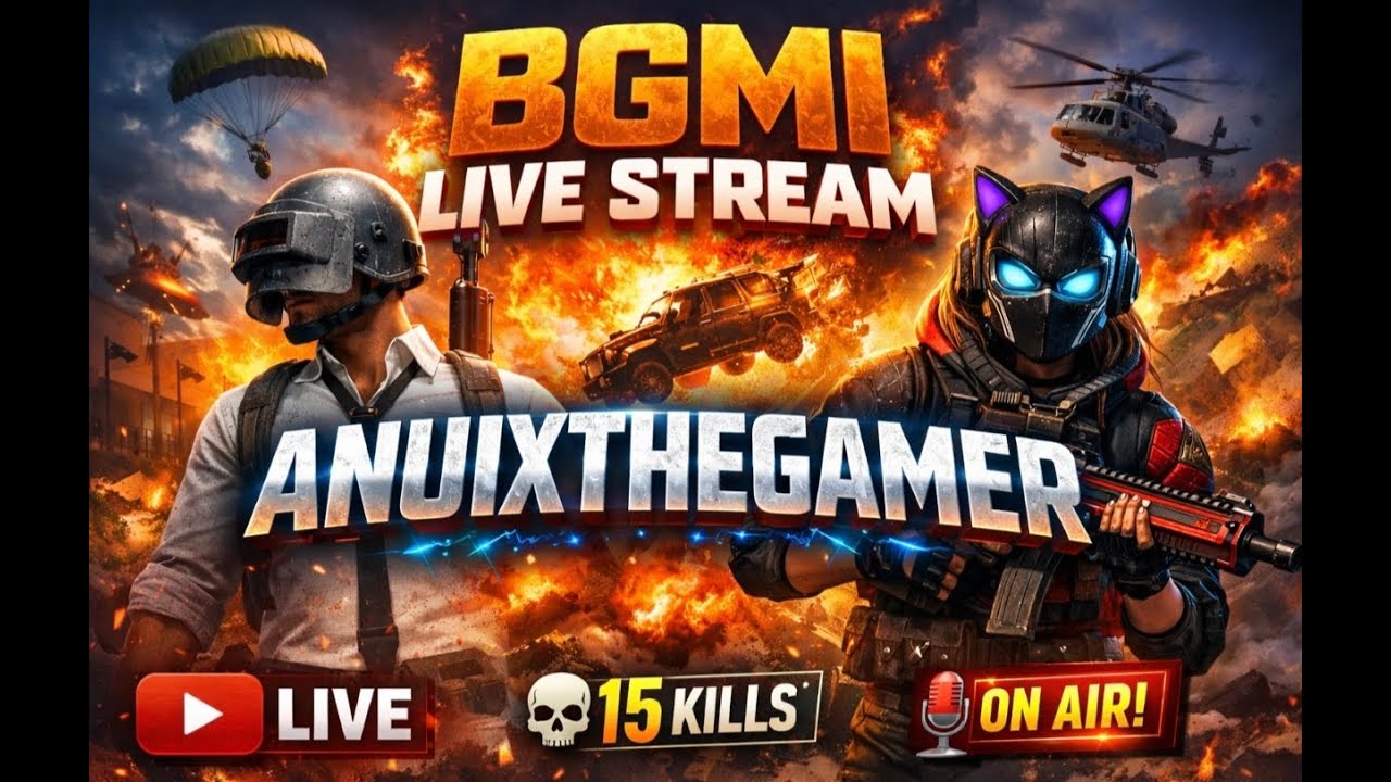 Bgmi GAMEPLAY Live Stream In Anujxthegamer 