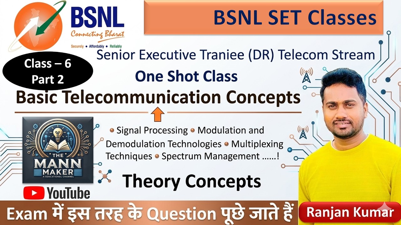 C6:📡 BSNL SET Концепция телекоммуникаций | Объяснение модуляции и демодуляции | Тесты с множестве...