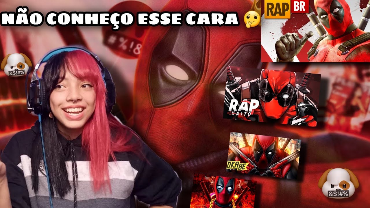REACT 5 EM 1 RAP DO DEADPOOL MERCENÁRIO IMORTAL| 7 MINUTOZ | TAUZ | OKABE | KAITO |