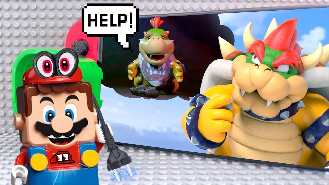 Lego Mario проникает в Nintendo Switch, чтобы отключить питание Боузера-младшего. Сможет ли Боузе...