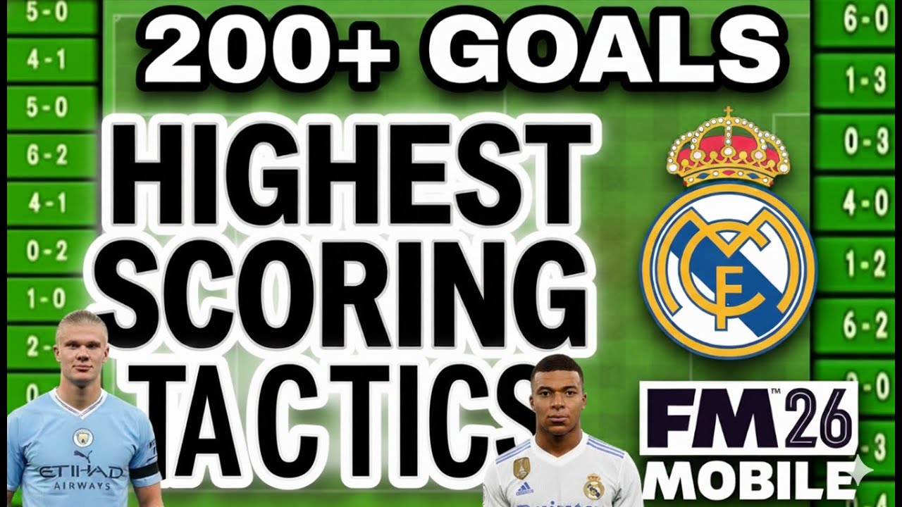 HIGHEST GOAL SCORING TACTICS ON FM26 MOBILE - BEST FM26 MOBILE TACTICS 