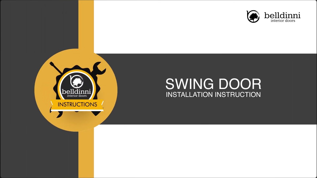 Belldinni | Swing Door Installation Guide