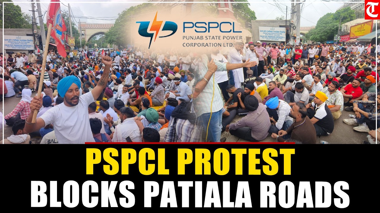 PSPCL Meter Readers Block Patiala Roads, Intensify Protest Over Job Regularisation