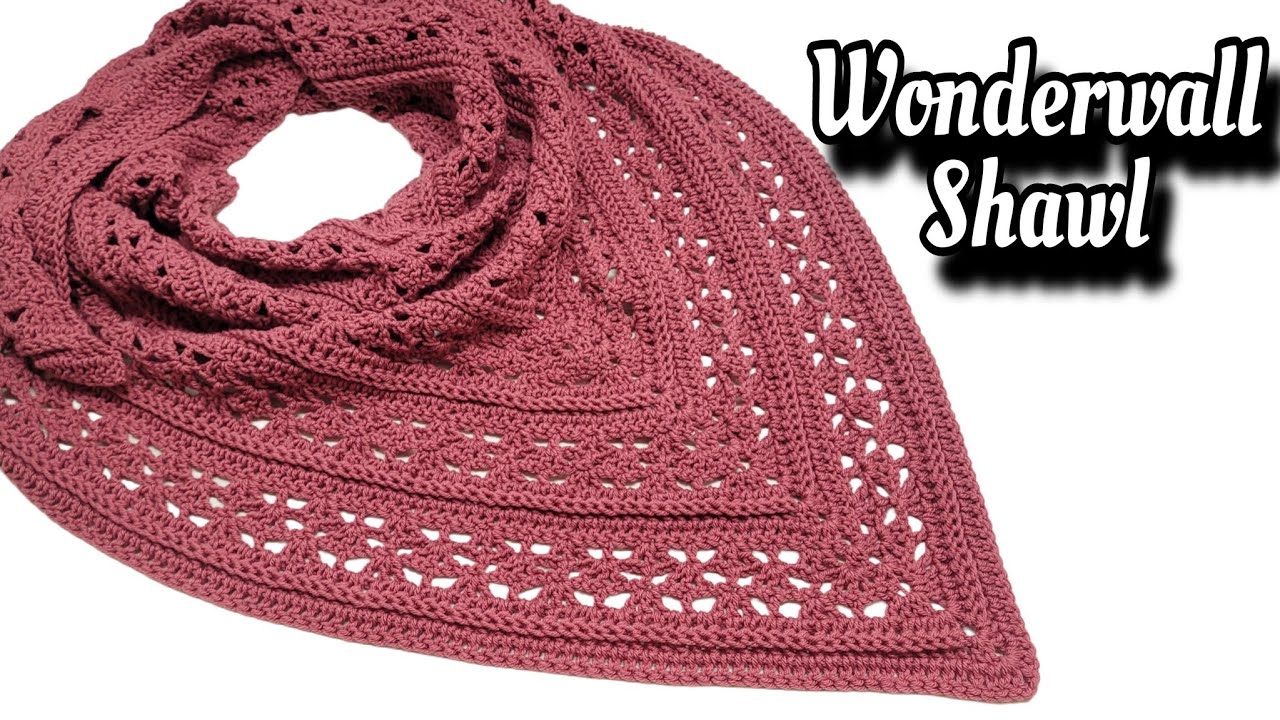 Crochet Quick Easy Shawl - Wonderwall Shawl - Bag-O-Day Crochet Tutorial