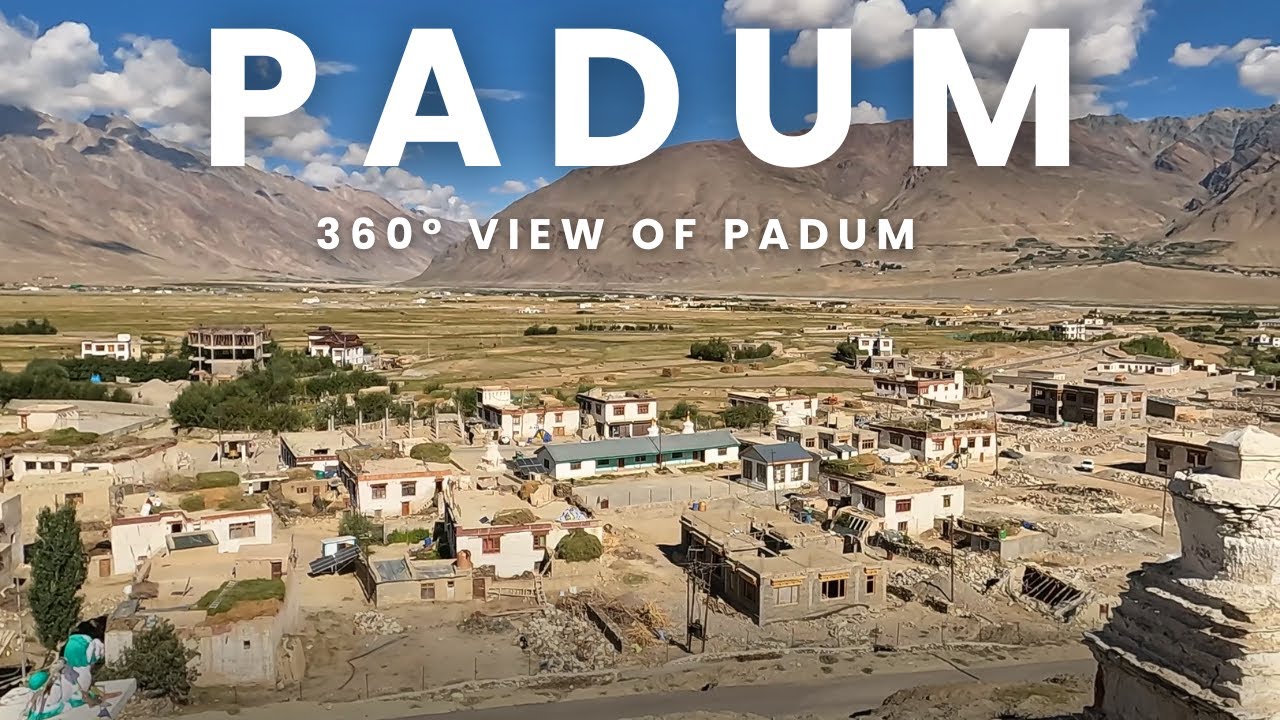 360° View of Padum from Pibiting Gomba, Zanskar Valley