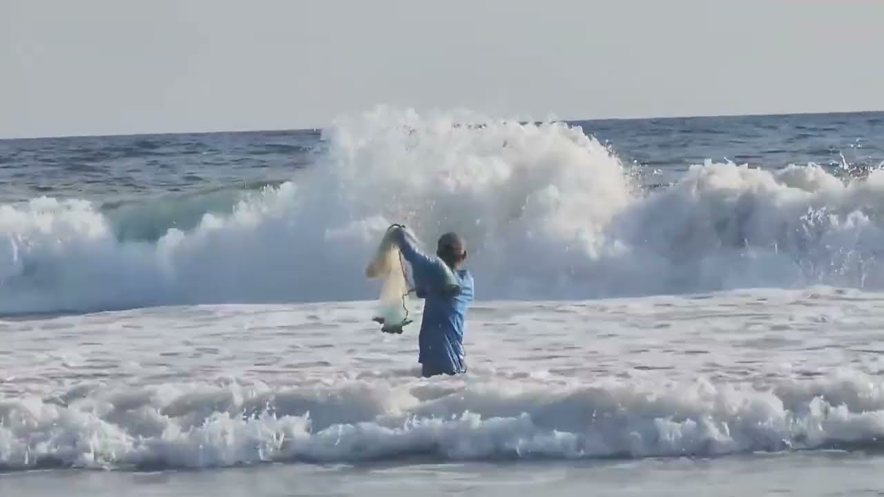 El no se imaginaba esta linda pesca 