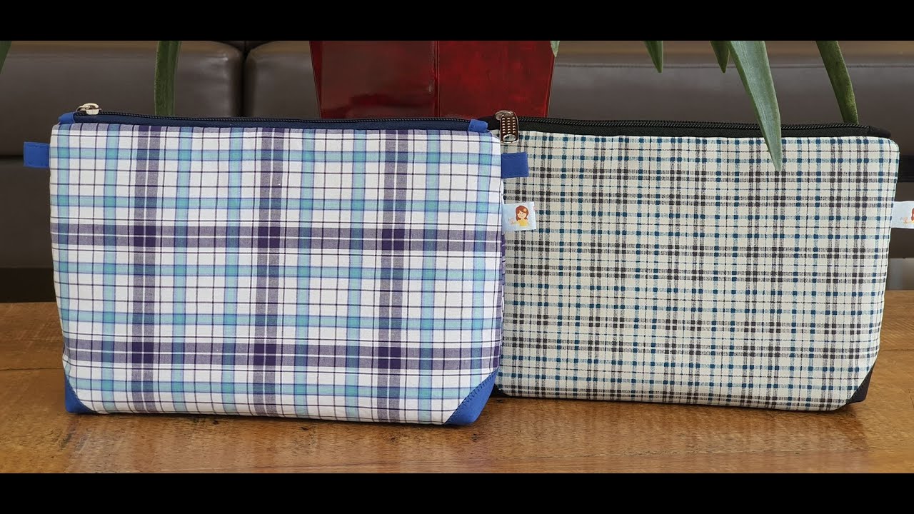 Necessaire MASCULINA, tecido ÚNICO, forro PRESO.