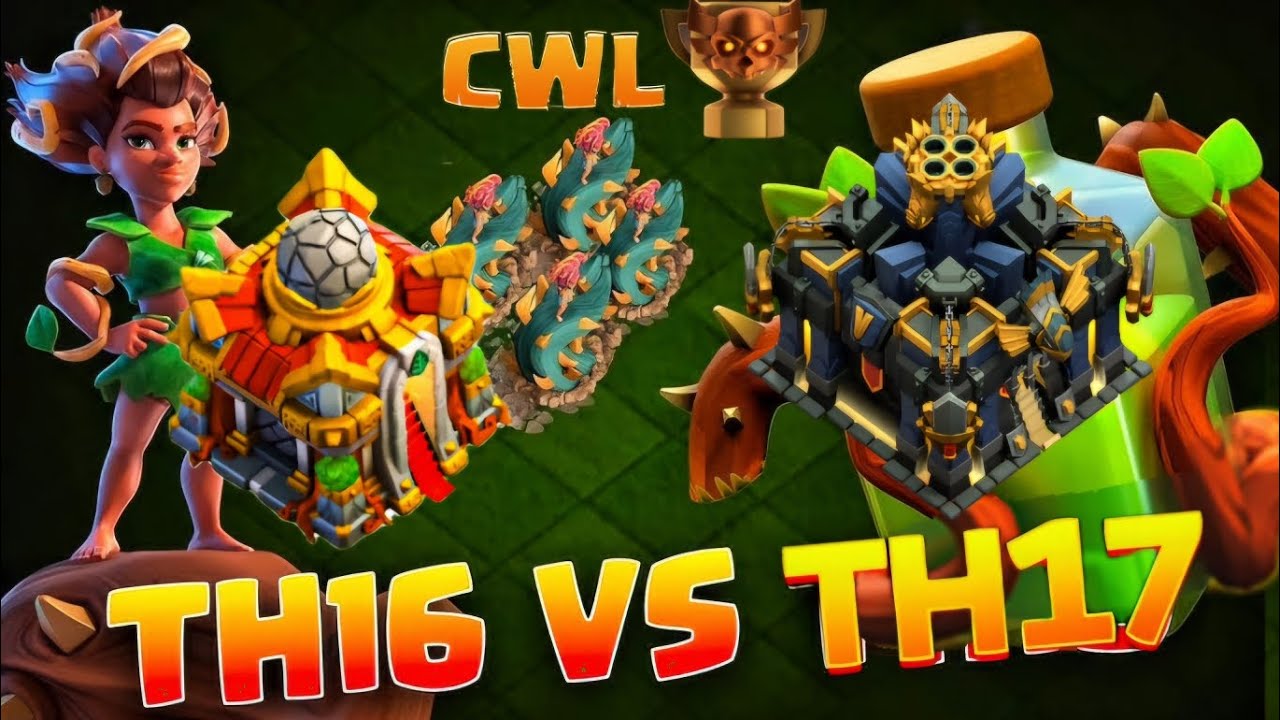 TH16 vs TH17 OP STRATEGY IN CWL EASY 3 STARS (ROOT RIDER ATTACK)