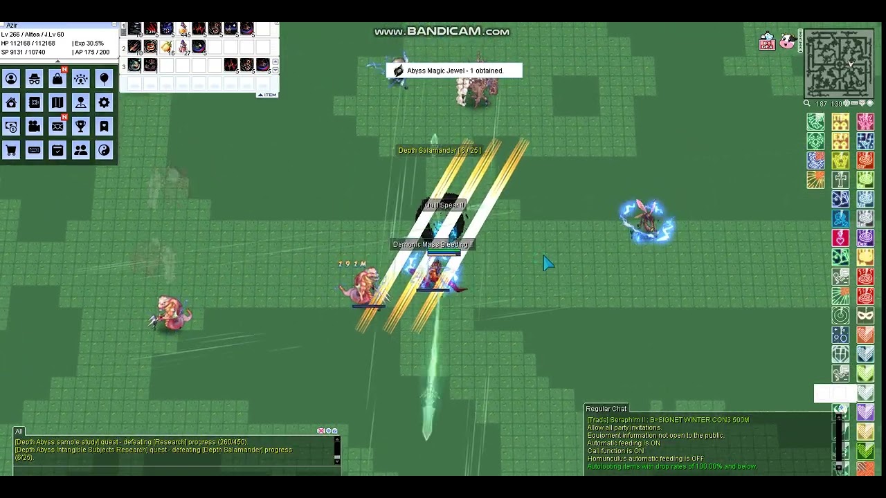(muhro) Alitea Ranged build train Varmundt's Biosphere Depth 2