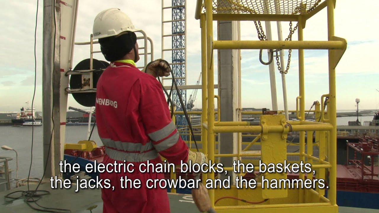 Wagenborg shipping video: safety procedures hatchcover cranes
