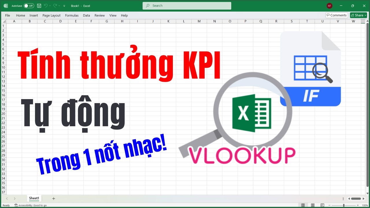 Tính Thưởng KPI Tự Động 100% | Template HR