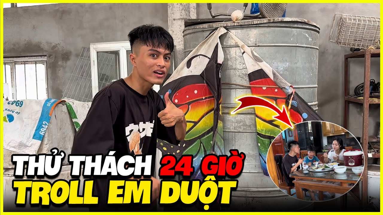 Hoàng MoBi | Thử Thách 24H Troll Thằng Em Ruột Và Cái Kết Đắng !!! 