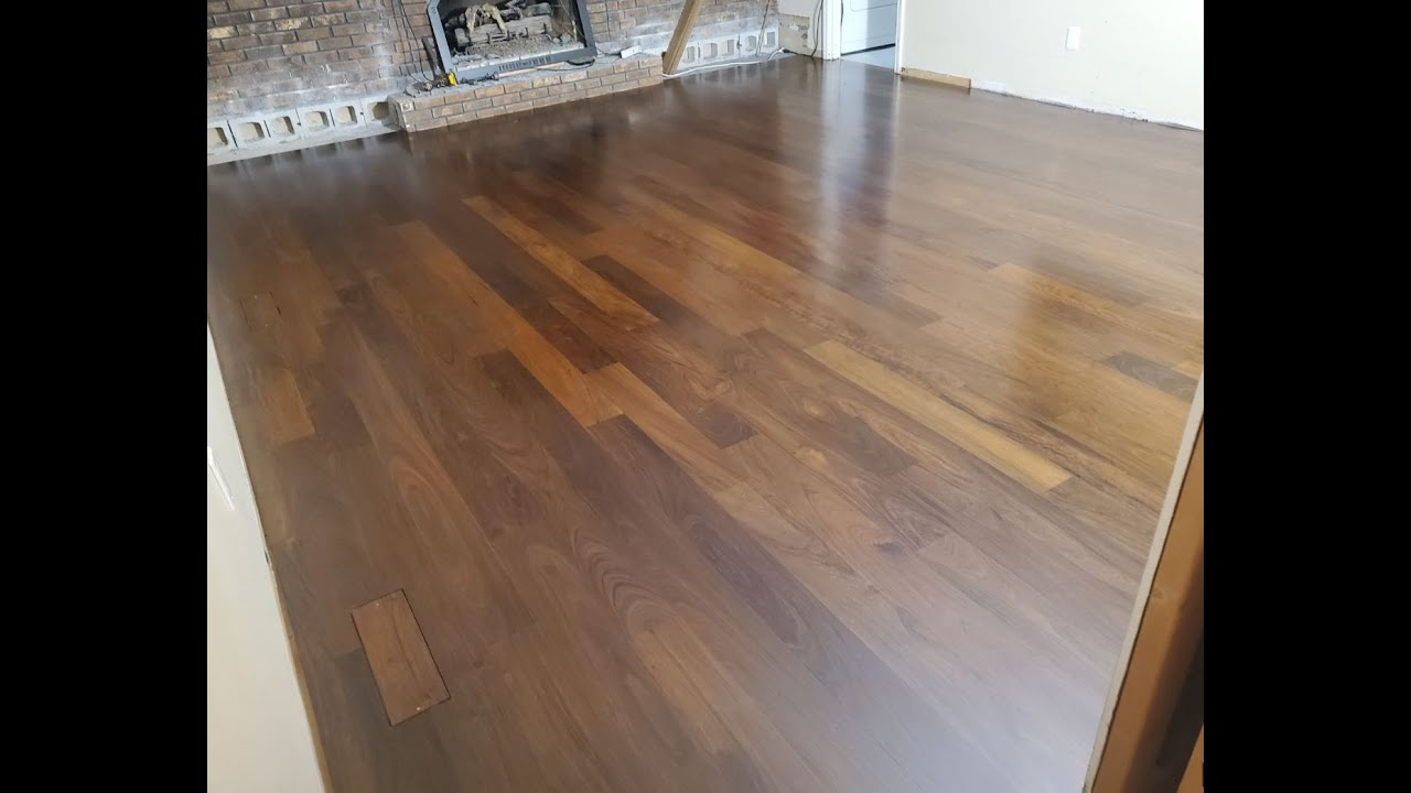 DIY Solid IPE Brazilian Walnut Floor Screwed in Real Time