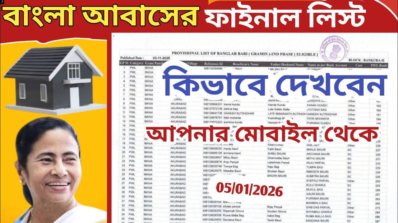  আবাসের ফাইনাল লিস্ট কিভাবে ডাউনলোড করবেন | District Wise Final List Download | #bangla_awas_yojana